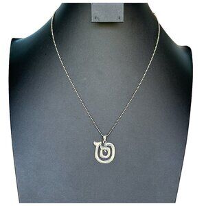VTG Sterling Silver Necklace Pendant Fish‎ Petroglyph Southwest Italy Chain 20"